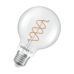 Osram Vintage 1906 LED E27 Globe Filament Twist Helder 7.2W 806lm - 927 Zeer Warm Wit | Beste Kleurweergave - Dimbaar - Vervangt 60W